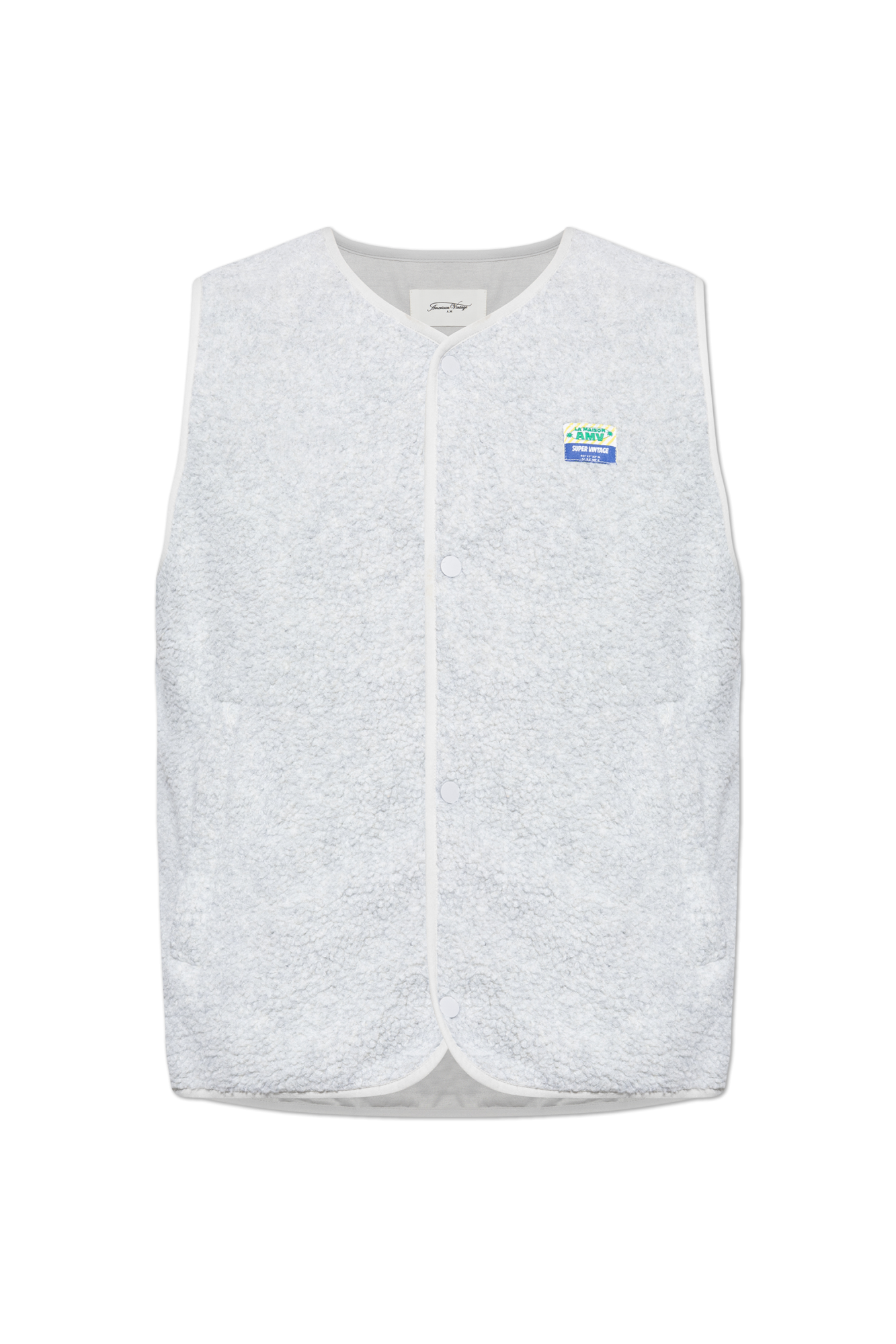 American Vintage Furry vest with logo patch | Men's Clothing